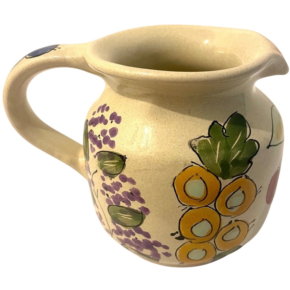 Mesa International New Hampshire Pottery Creamer Flowers Handcrafted in Hungary